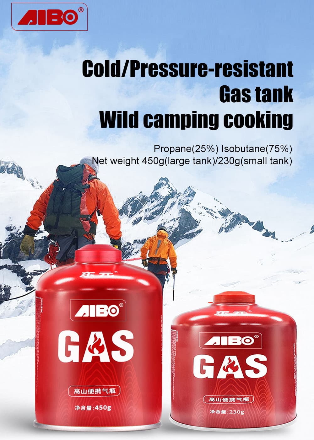 butane gas cartridges for cold high pressure resistant