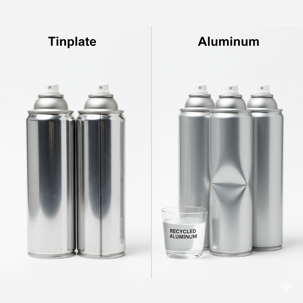 Tinplate aerosol can